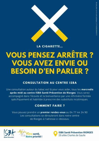 Consultation pour arrêter le tabac à Riorges 